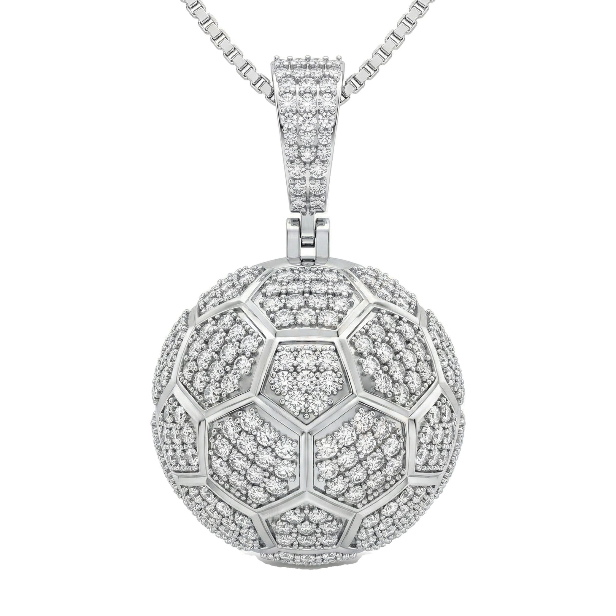 4.80 ct EF VS Lab Grown Diamond Sport Pendant in 10k White Gold 203431