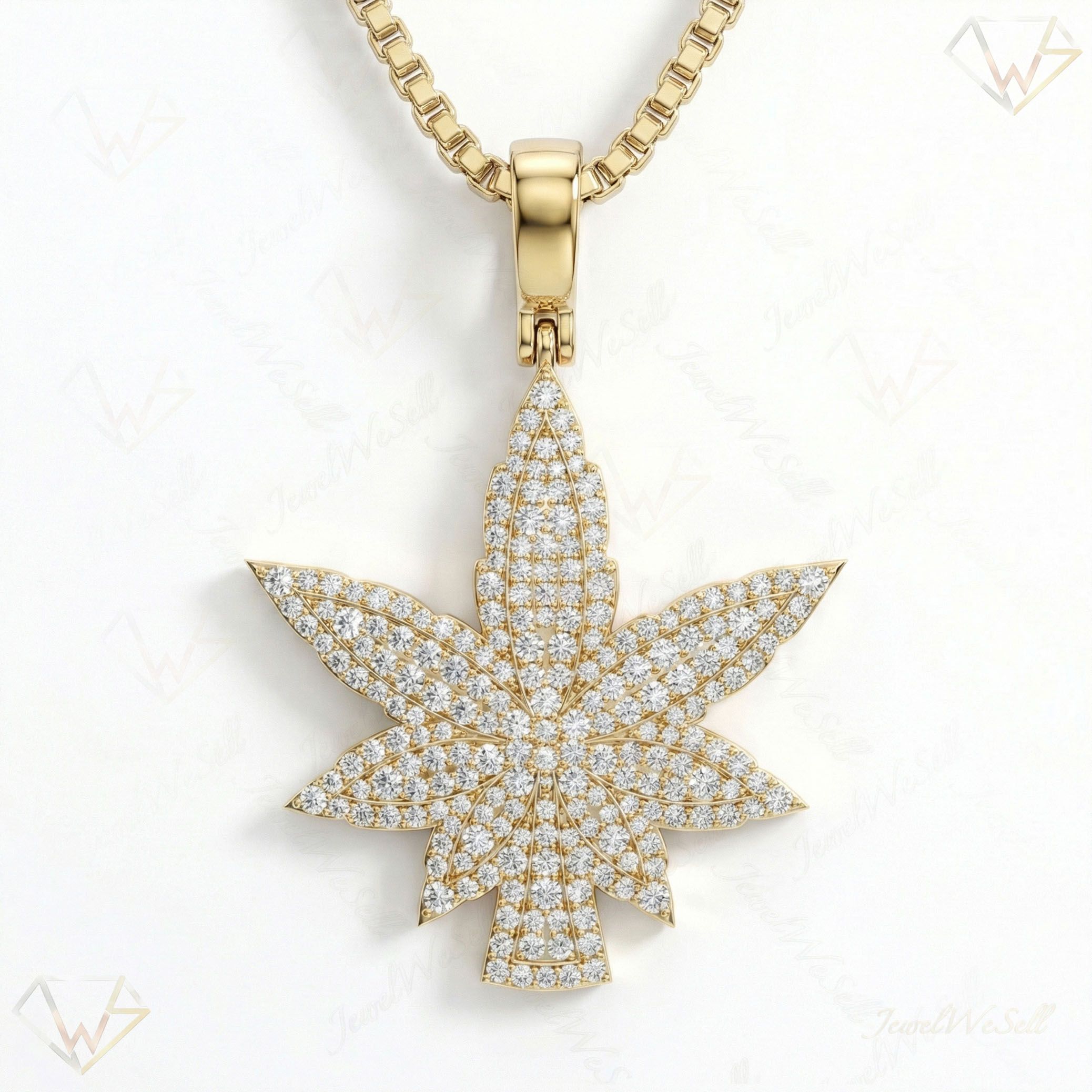 1.10 ct EF VS Lab Grown Diamond Flower Pendant in 10k Yellow Gold 203446