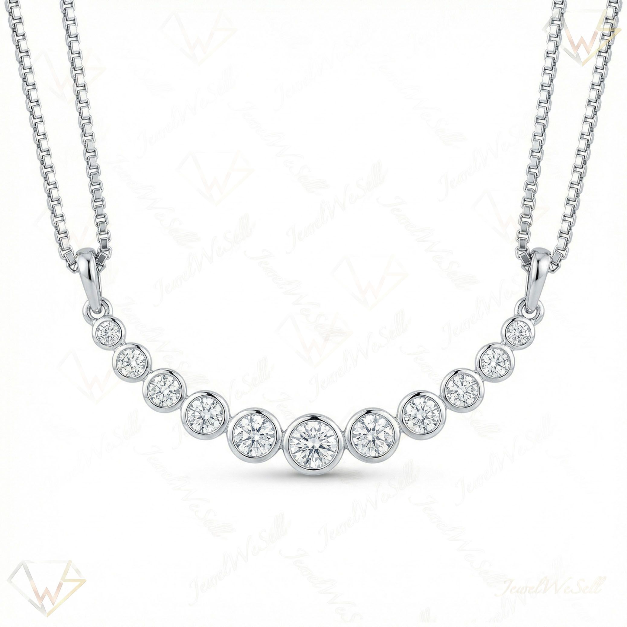 1.66 ct EF VS Lab Grown Diamond Fancy Pendant in 10k White Gold 203588