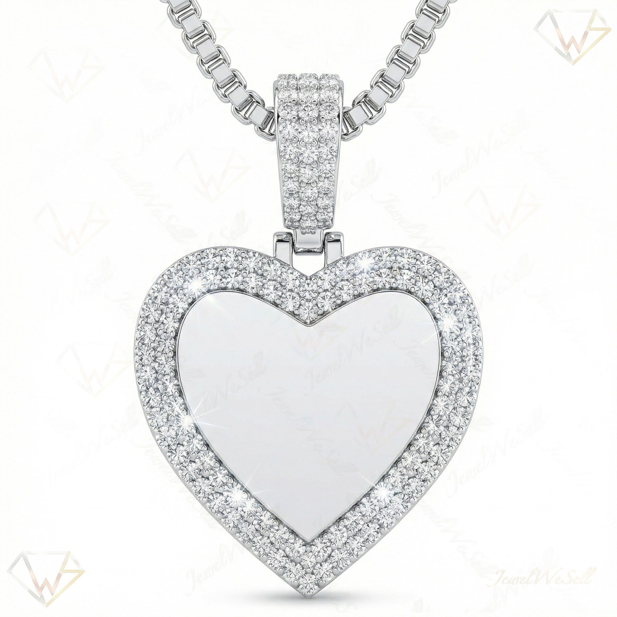2.33 ct EF VS Lab Grown Diamond Memory Pendant in 14k White Gold 203598
