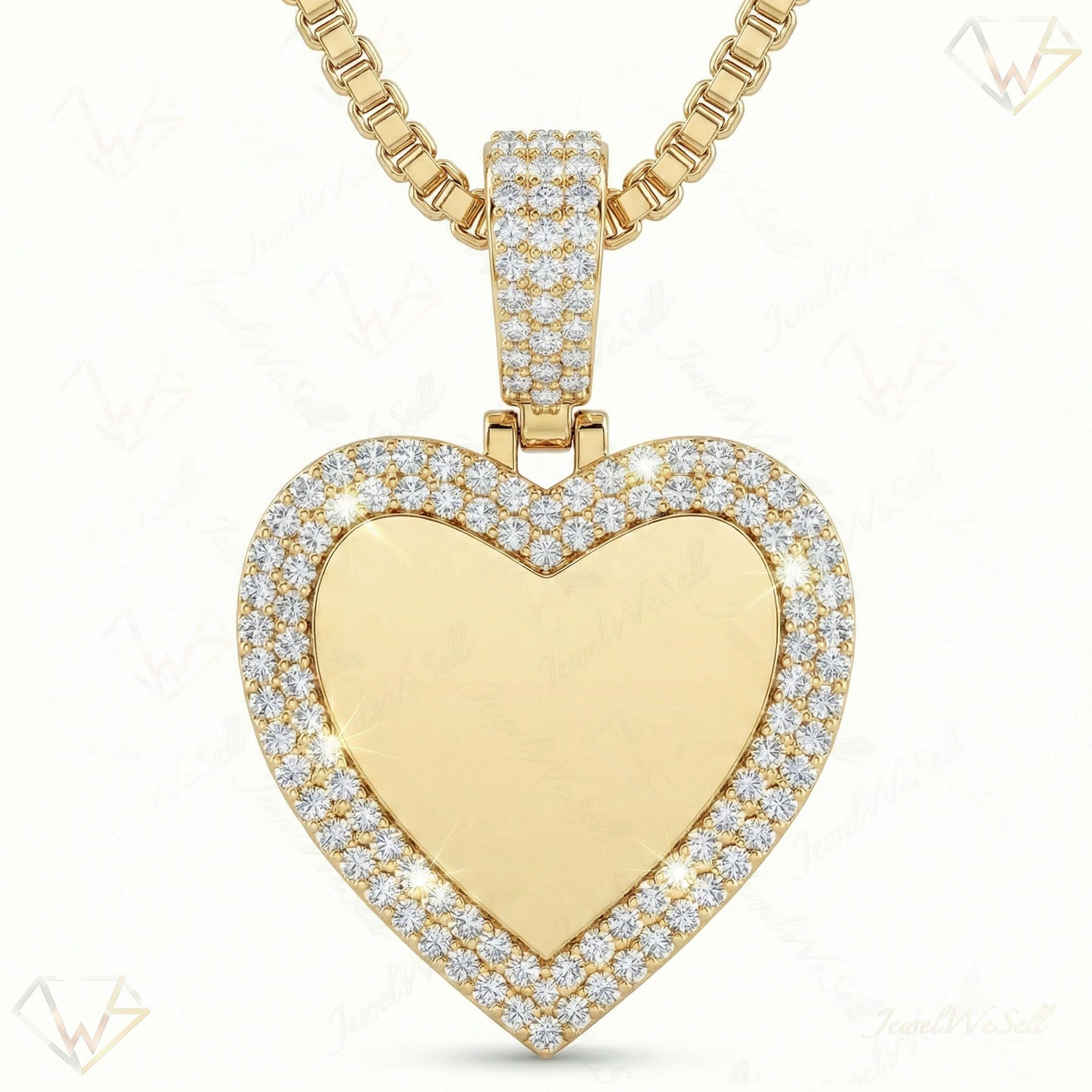 2.33 ct EF VS Lab Grown Diamond Memory Pendant in 10k Yellow Gold 203598