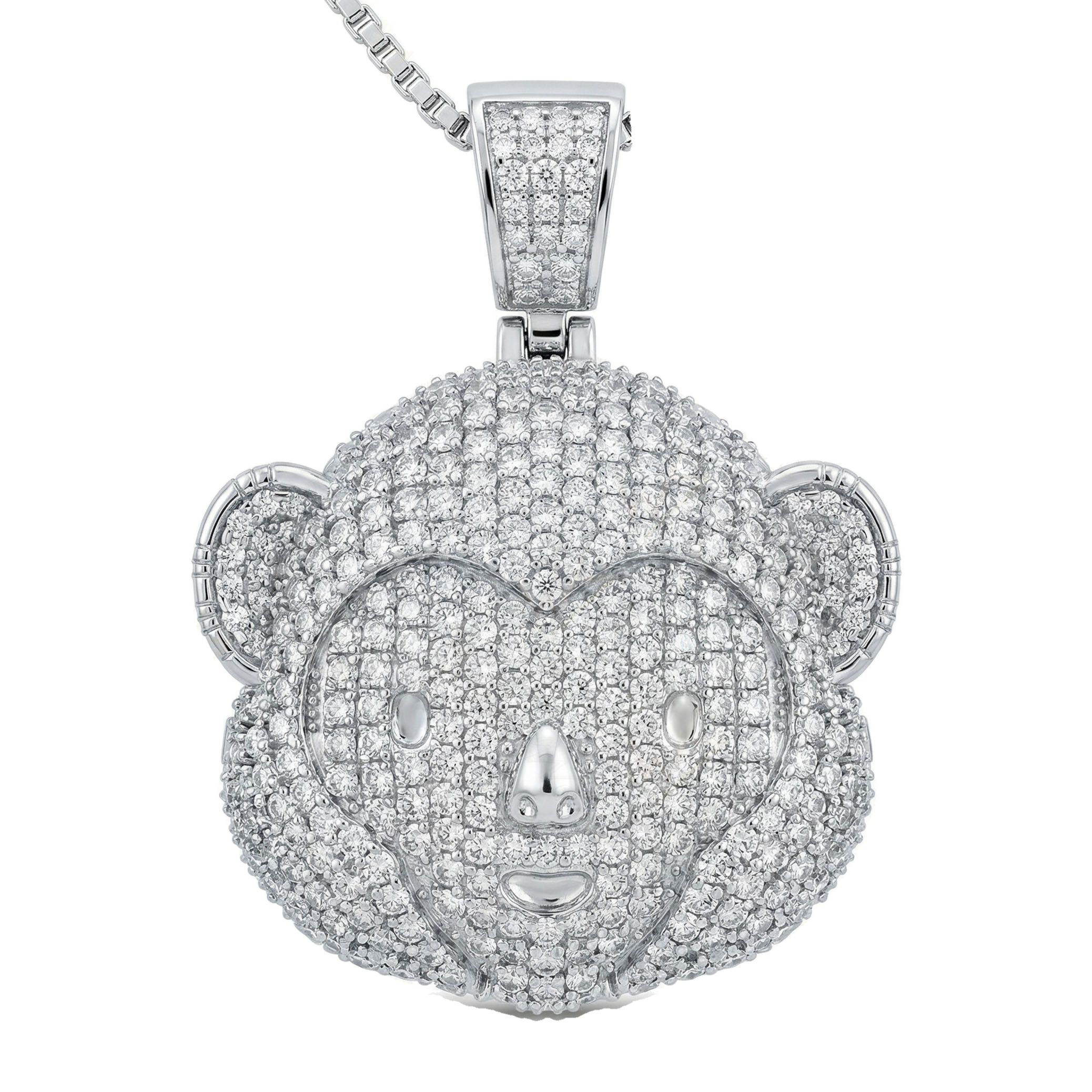 1.66 ct EF VS Moissanite Cartoon Pendant in 925 Sterling Silver 232531
