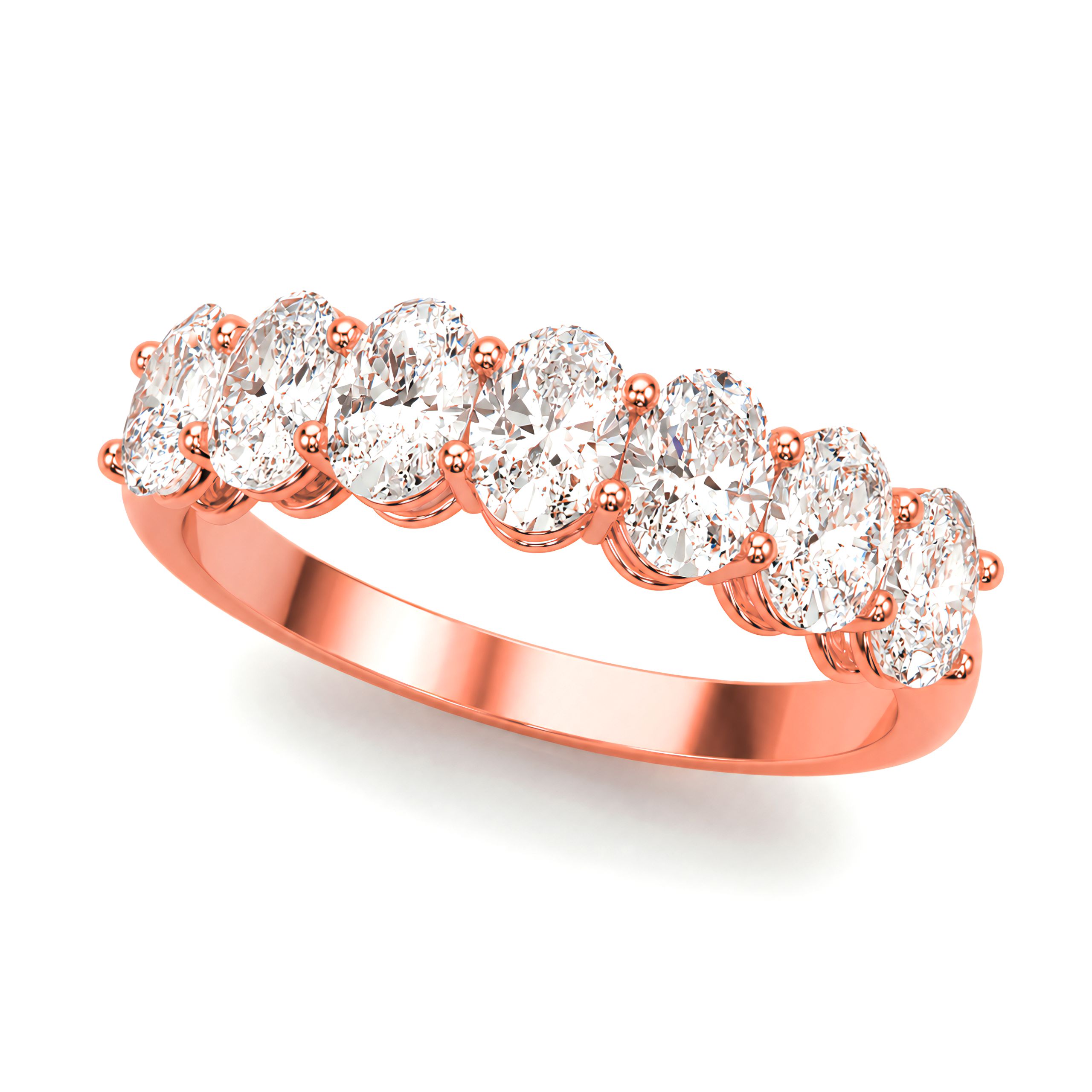 0.5 to 3 Carat Oval Lab Grown Diamond Engagement Ring in 14K Gold