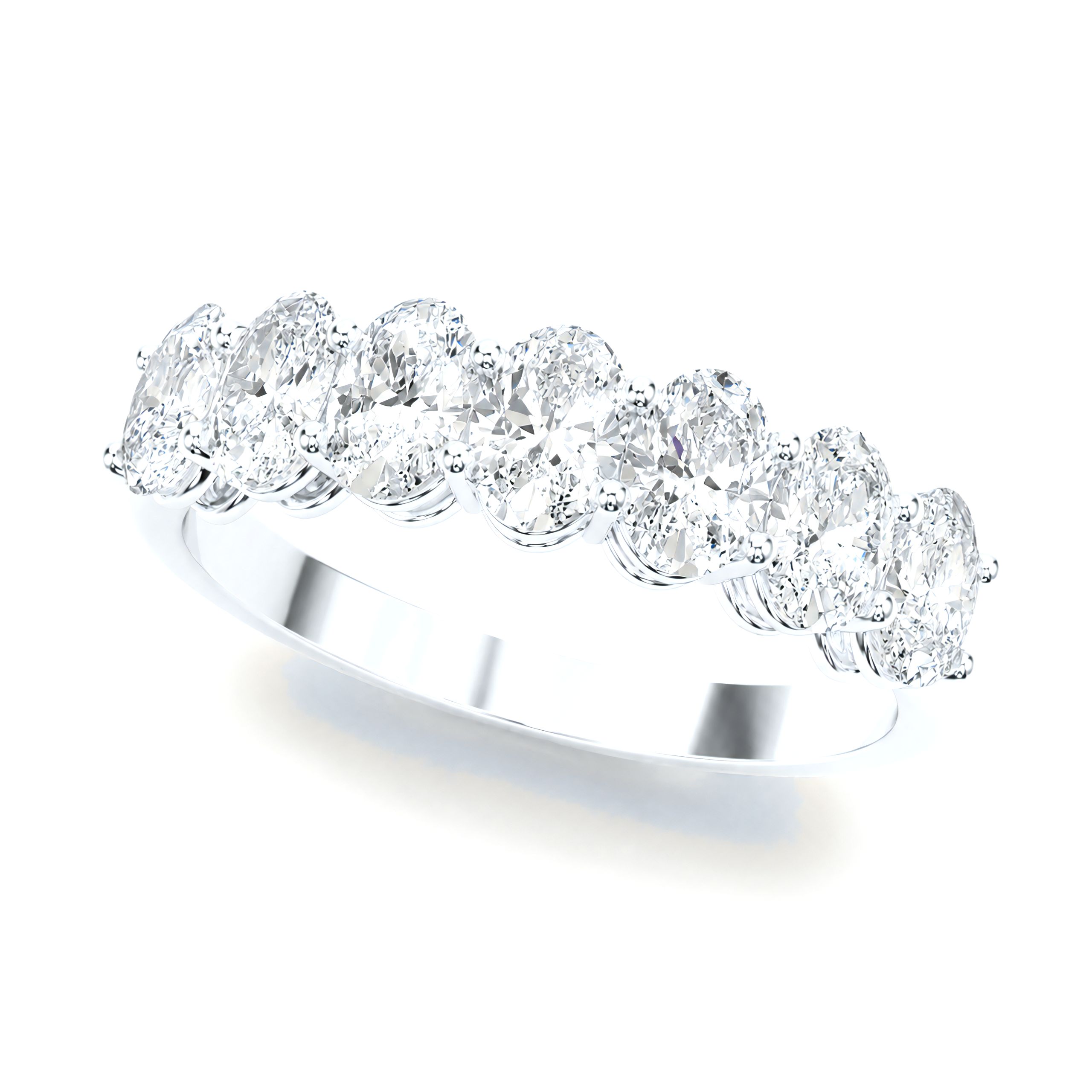 0.5 to 3 Carat Oval Lab Grown Diamond Engagement Ring in 14K Gold