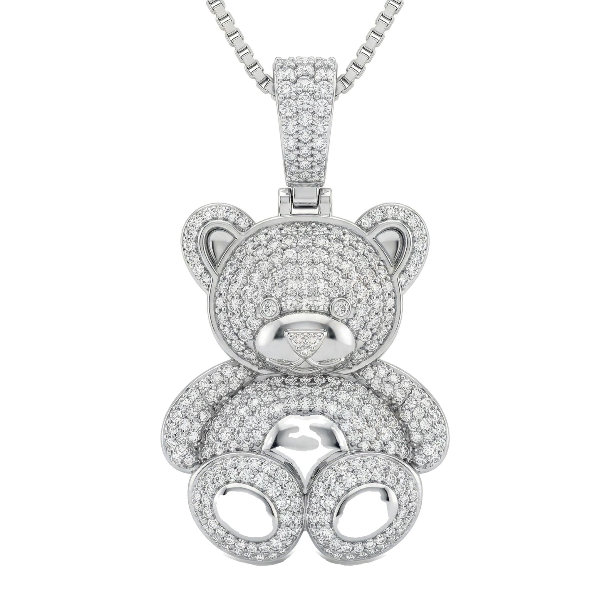4.00 ct EF VS Lab Grown Diamond Cartoon Pendant in 14k White Gold 232635