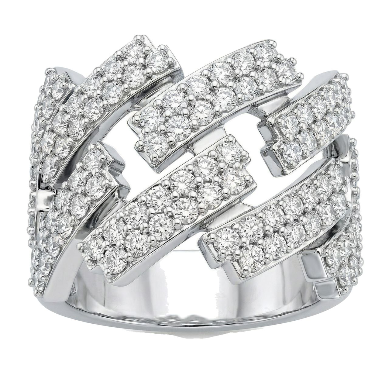 2.50 ct EF VS Moissanite Mens Cuban Ring in 925 Sterling SIlver _ Sz0875 100917 - Fine Jewelry by JewelWeSell