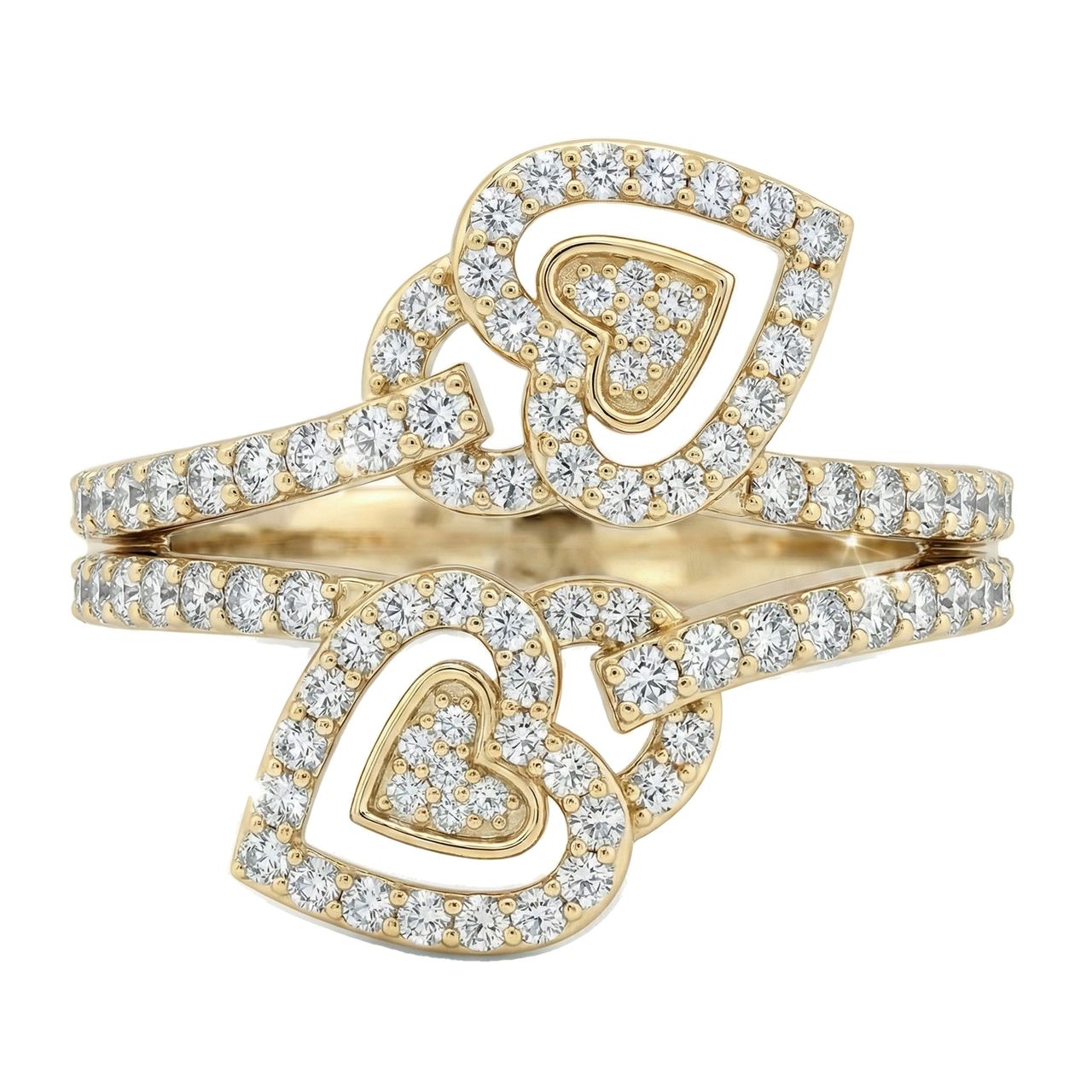 1.00 ct EF VS Lab Grown Diamond Fancy Ring in 14k Yellow Gold _ Sz0875 13787 - Fine Jewelry by JewelWeSell
