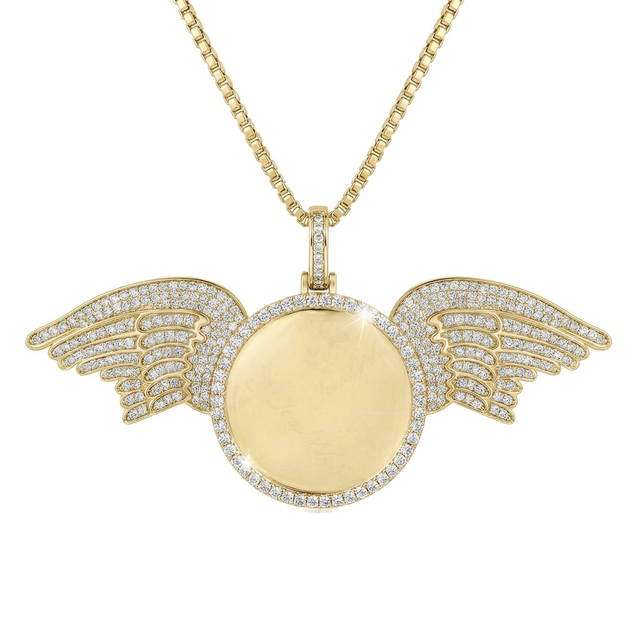 6.00 ct EF VS Lab Grown Diamond Memory Pendant in 10k Yellow Gold 15838 - Fine Jewelry by JewelWeSell