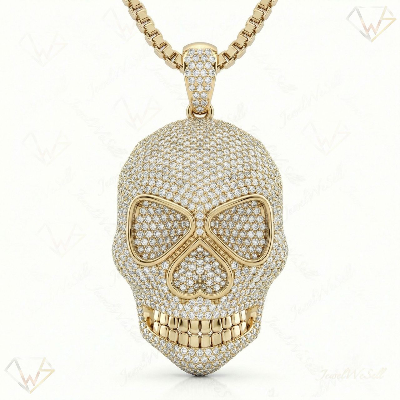 7.20 ct EF VS Lab Grown Diamond Alien Pendant in 14k Yellow Gold 20106 - Fine Jewelry by JewelWeSell