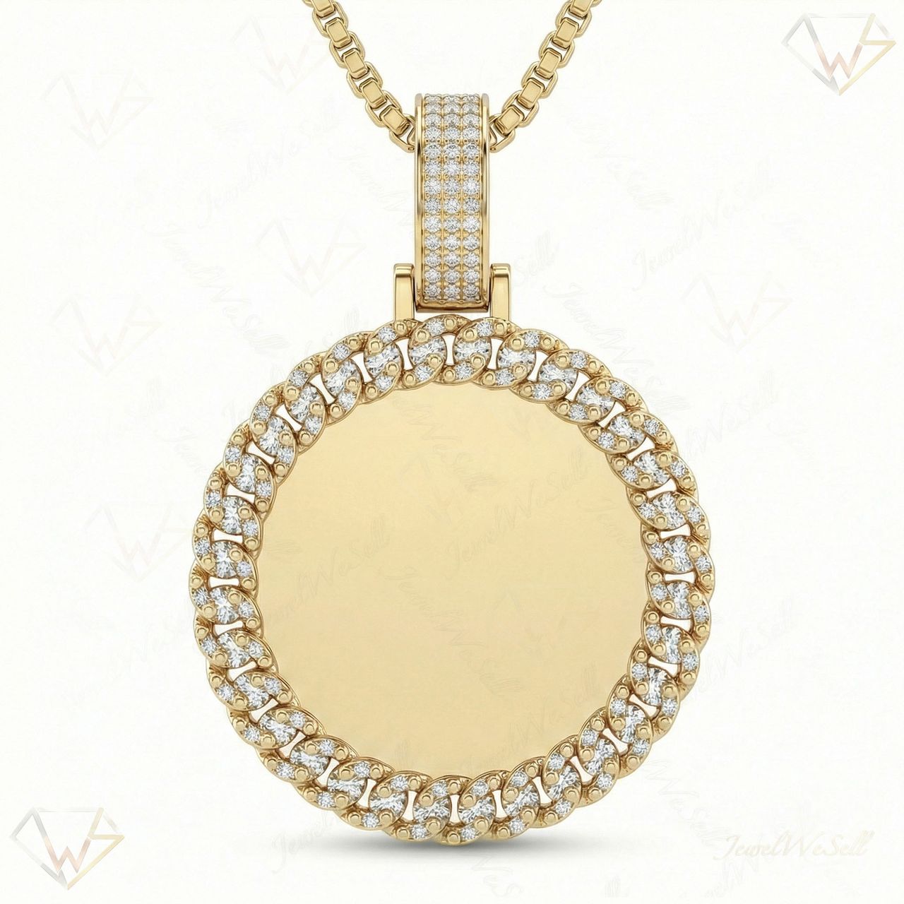 1.33 ct EF VS Lab Grown Diamond Memory Pendant in 10k Yellow Gold 201131 - Fine Jewelry by JewelWeSell
