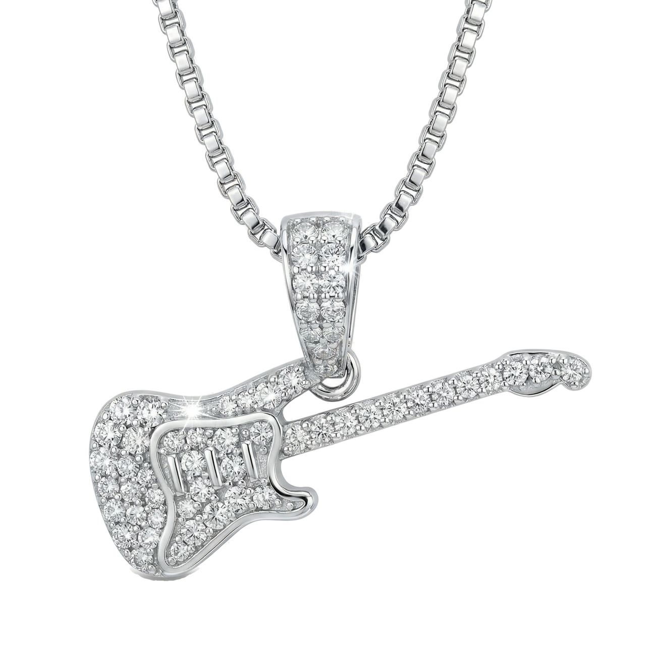 0.45 ct EF VS Lab Grown Diamond Musical Pendant in 10k White Gold 201583 - Fine Jewelry by JewelWeSell