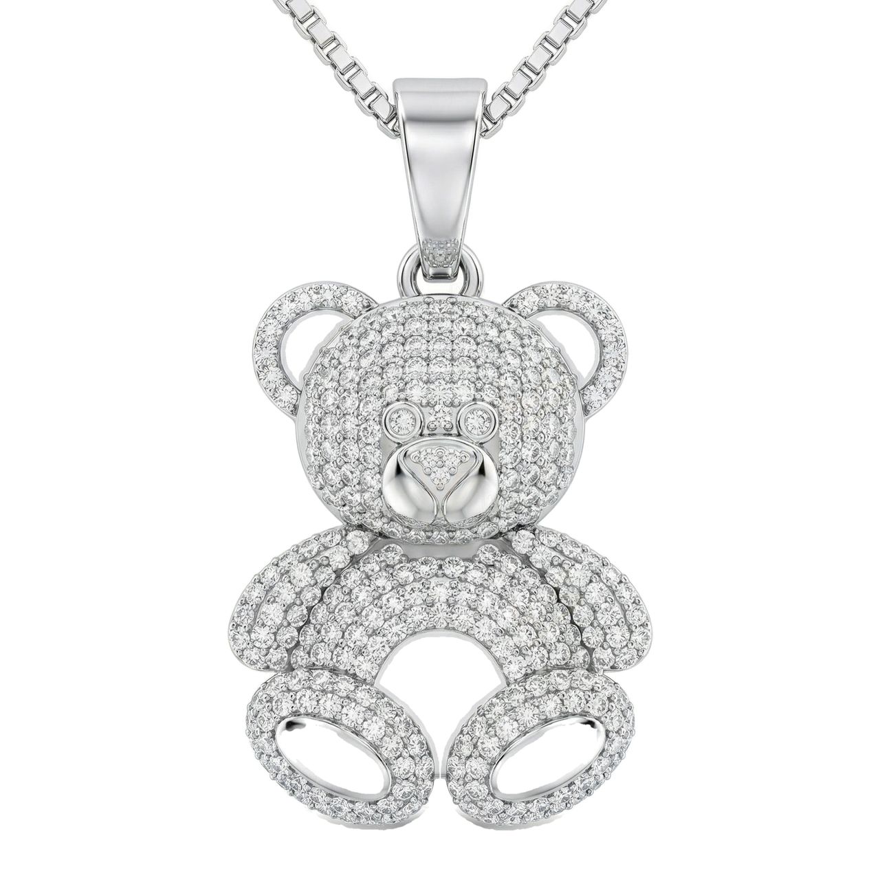 1.40 ct EF VS Lab Grown Diamond Cartoon Pendant in 10k White Gold 201959 - Fine Jewelry by JewelWeSell