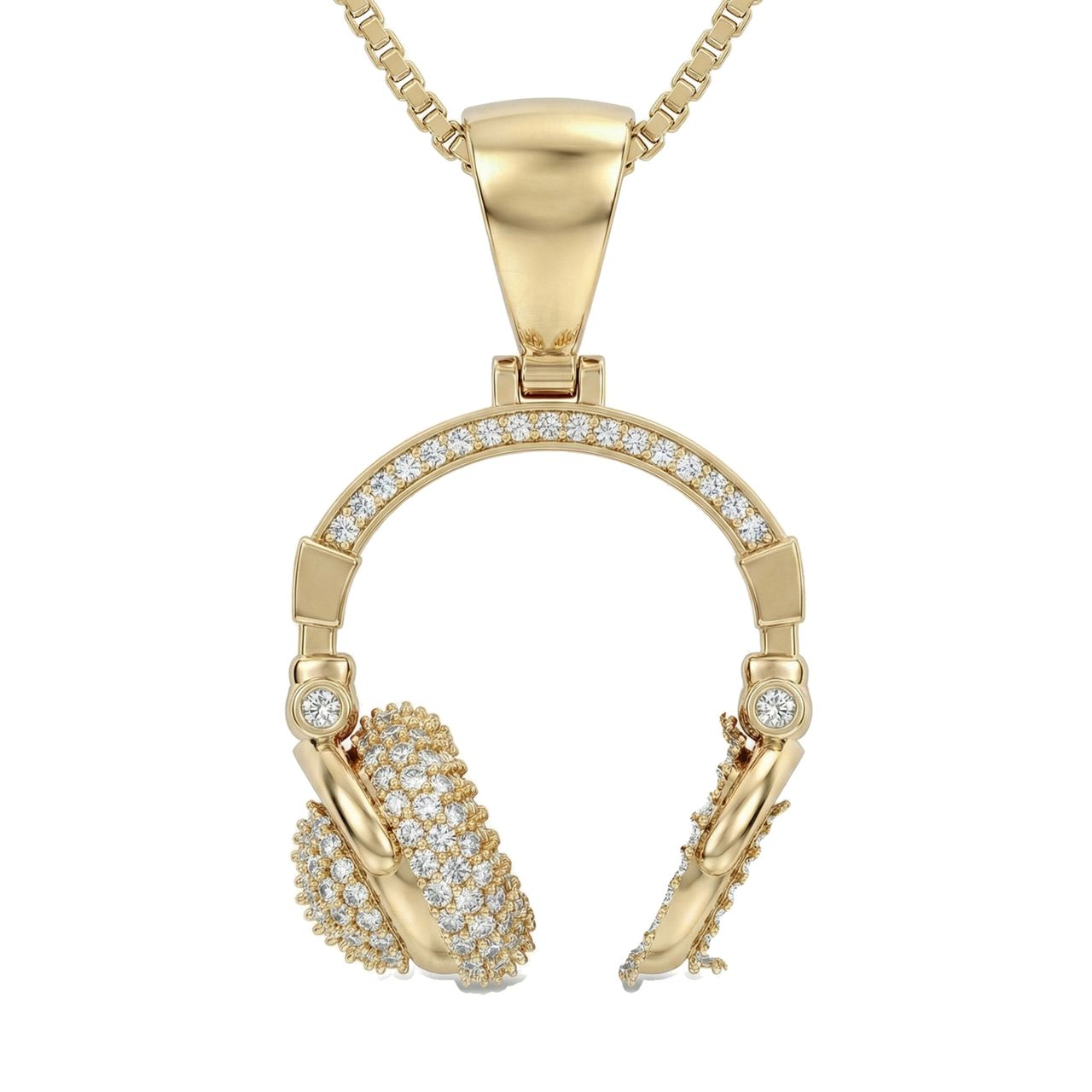 1.75 ct EF VS Lab Grown Diamond Musical Pendant in 14k Yellow Gold 202843 - Fine Jewelry by JewelWeSell