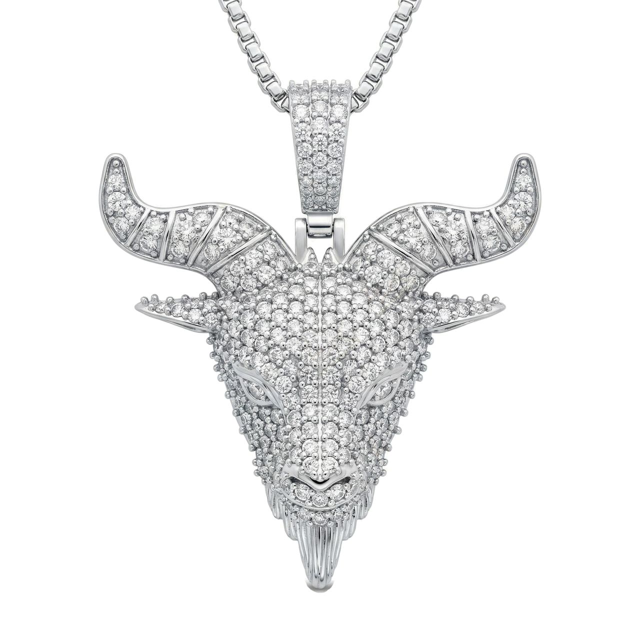 7.30 ct EF VS Lab Grown Diamond Animal Pendant in 14k White Gold 202933 - Fine Jewelry by JewelWeSell