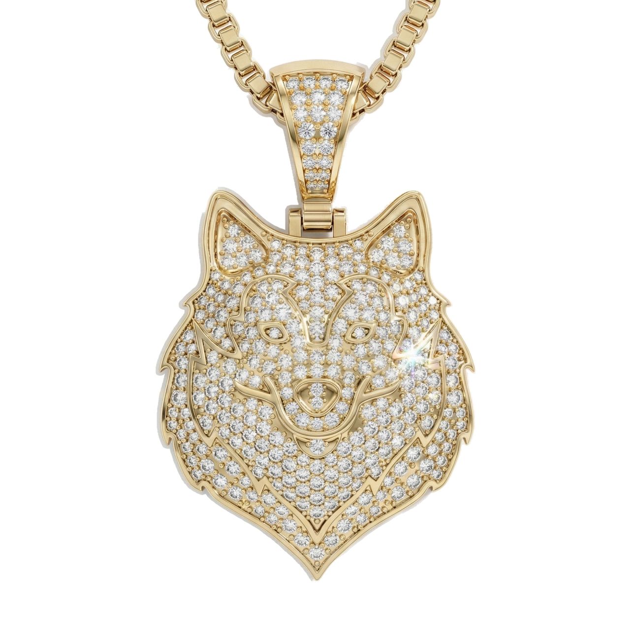 1.66 ct EF VS Lab Grown Diamond Animal Pendant in 14k Yellow Gold 203230 - Fine Jewelry by JewelWeSell