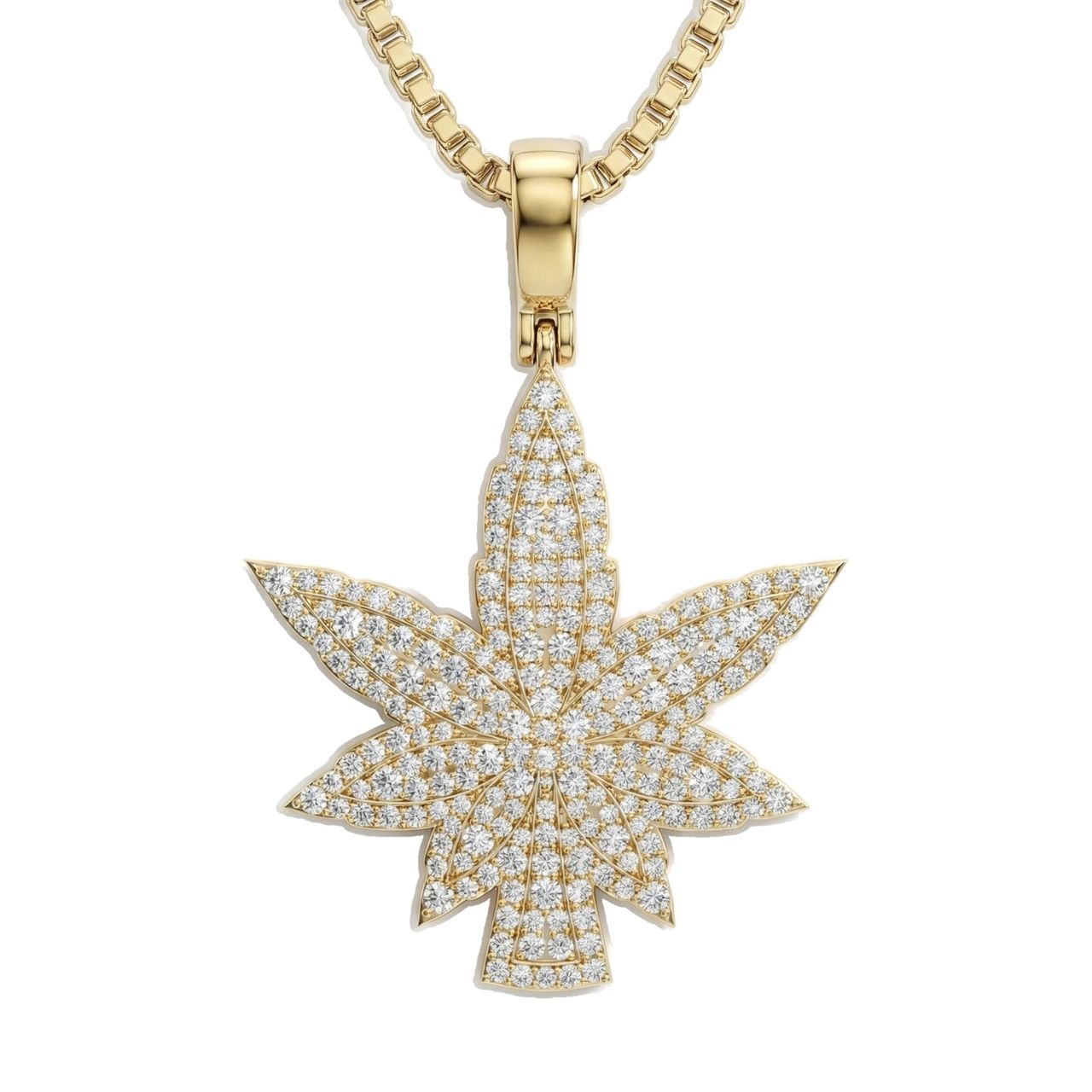 1.10 ct EF VS Lab Grown Diamond Flower Pendant in 14k Yellow Gold 203446 - Fine Jewelry by JewelWeSell