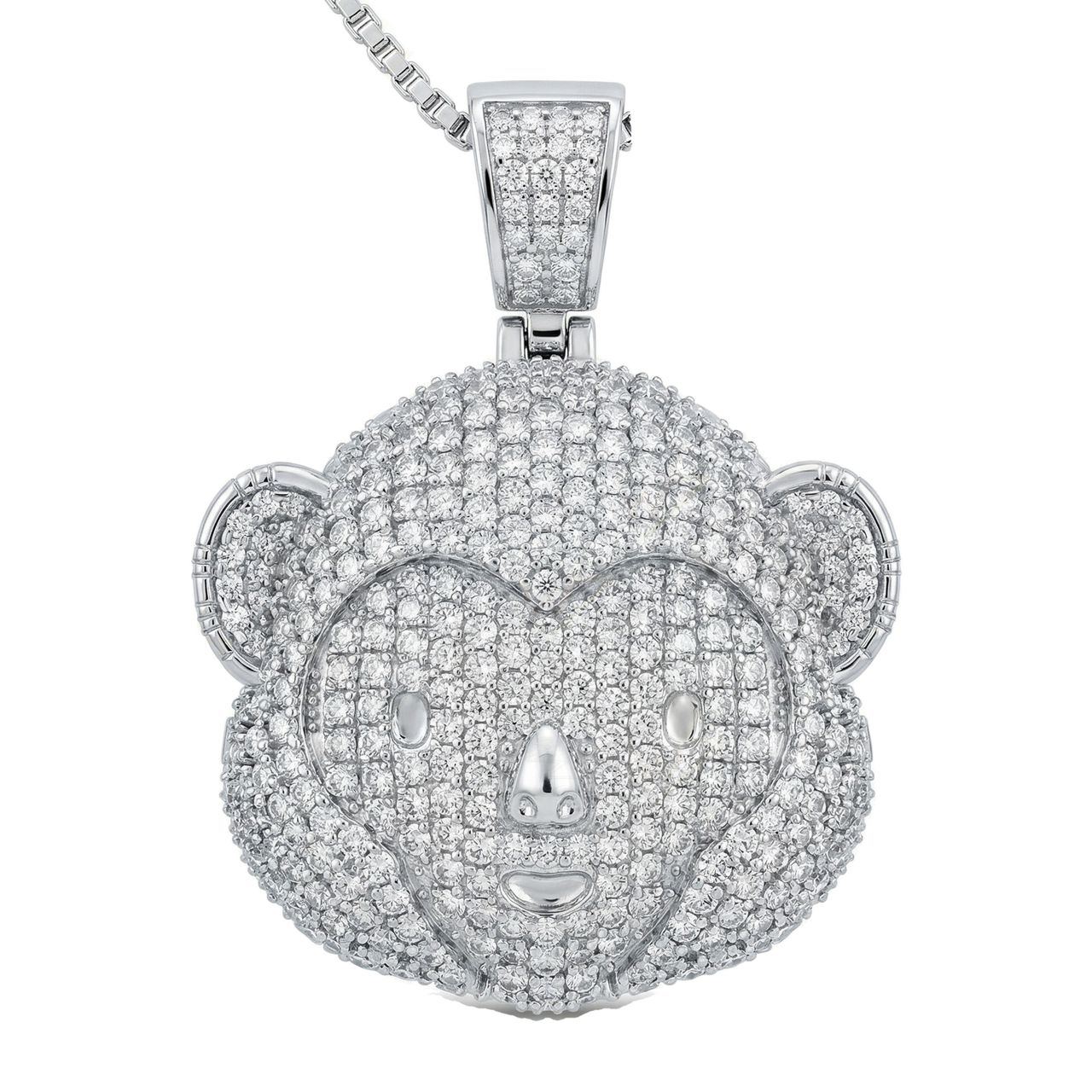 1.66 ct EF VS Lab Grown Diamond Cartoon Pendant in 10k White Gold 232531 - Fine Jewelry by JewelWeSell