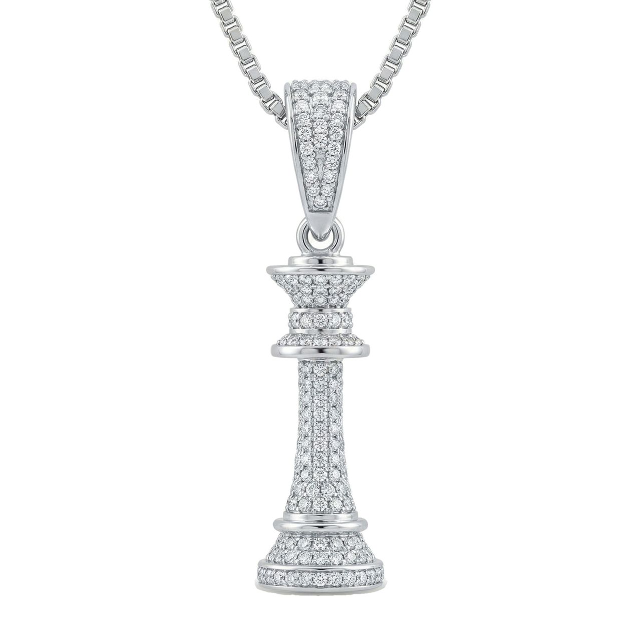 2.66 ct EF VS Moissanite Sport Pendant in 925 Sterling Silver 9296 - Fine Jewelry by JewelWeSell