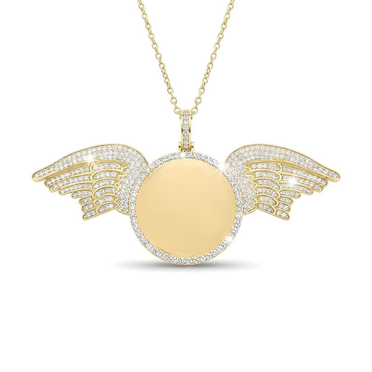 6.00 ct EF VS Lab Grown Diamond Memory Pendant in 10k Yellow Gold - Fine Jewelry by JewelWeSell
