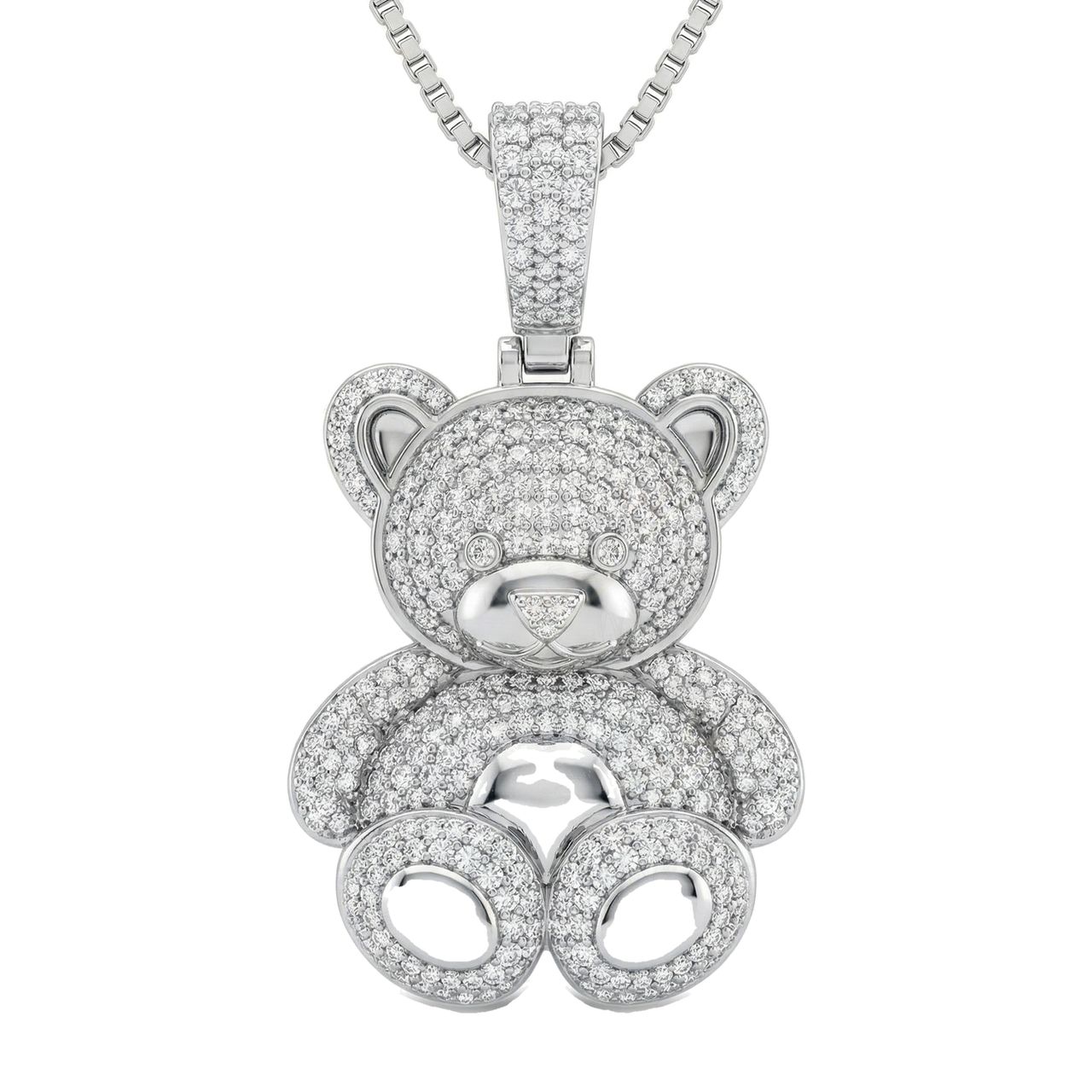 4.00 ct EF VS Lab Grown Diamond Cartoon Pendant in 14k White Gold 232635 - Fine Jewelry by JewelWeSell